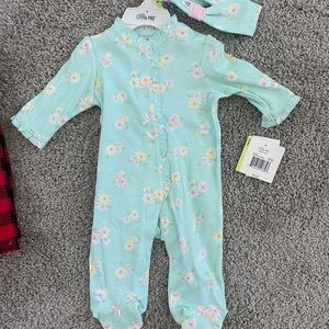 Brand new footed onesie pajamas with tag!